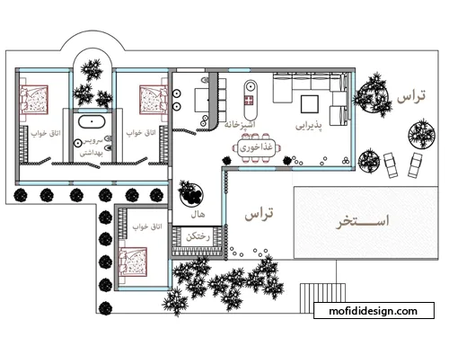 طراحی پلان در طراحی ویلا