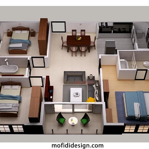 مفیدی دیزاین بهترین مجری طراحی پلان در مشهد